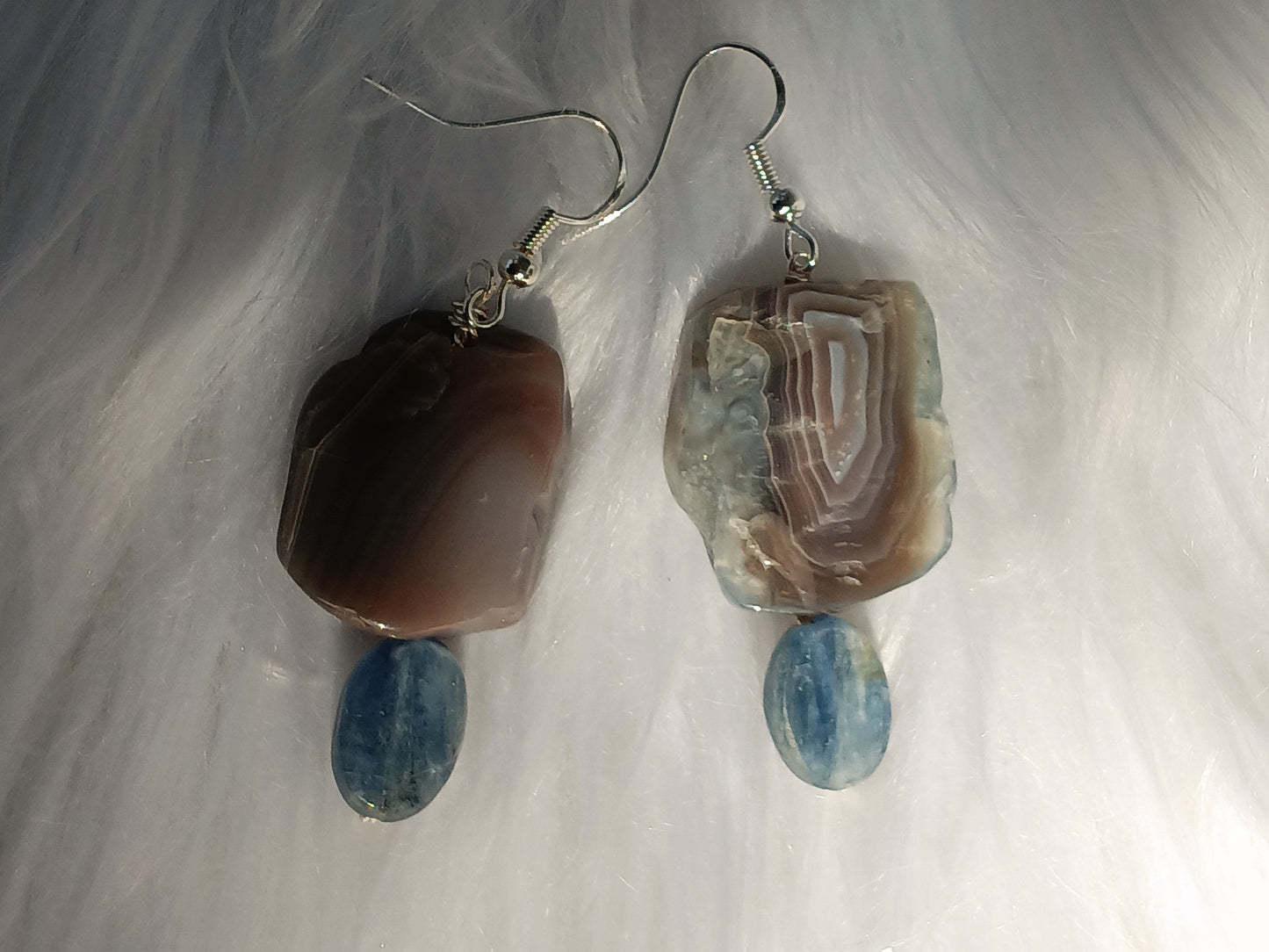 Botswana Agate w/ Blue Kyanite