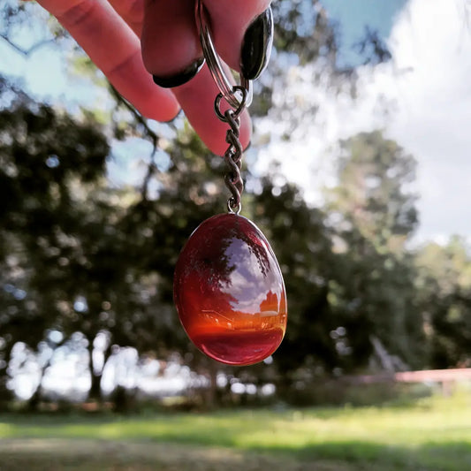 Carnelian keychain