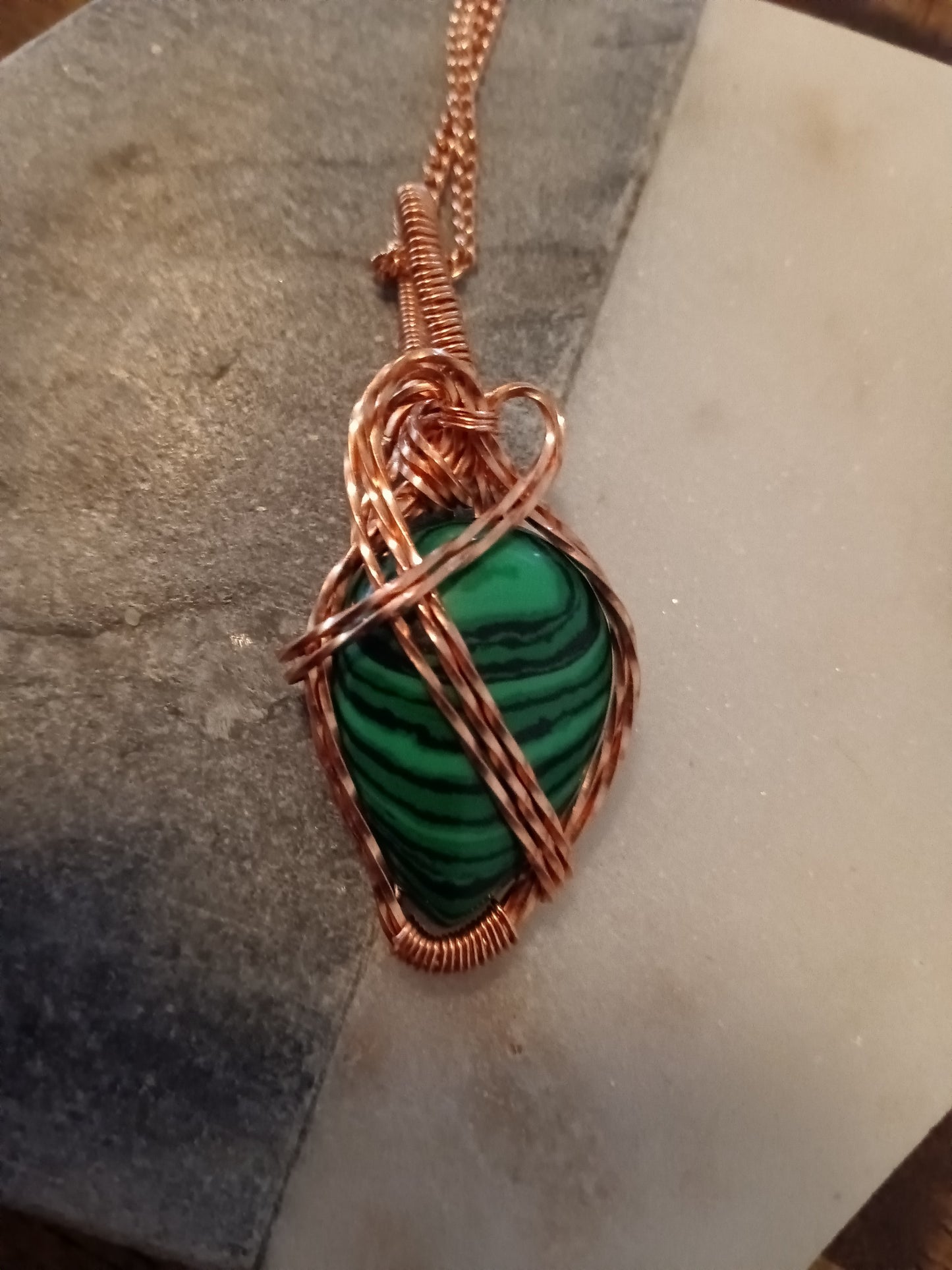 Malachite pendant