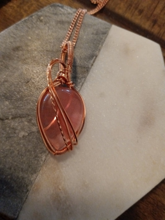 Cherry Quartz Pendant