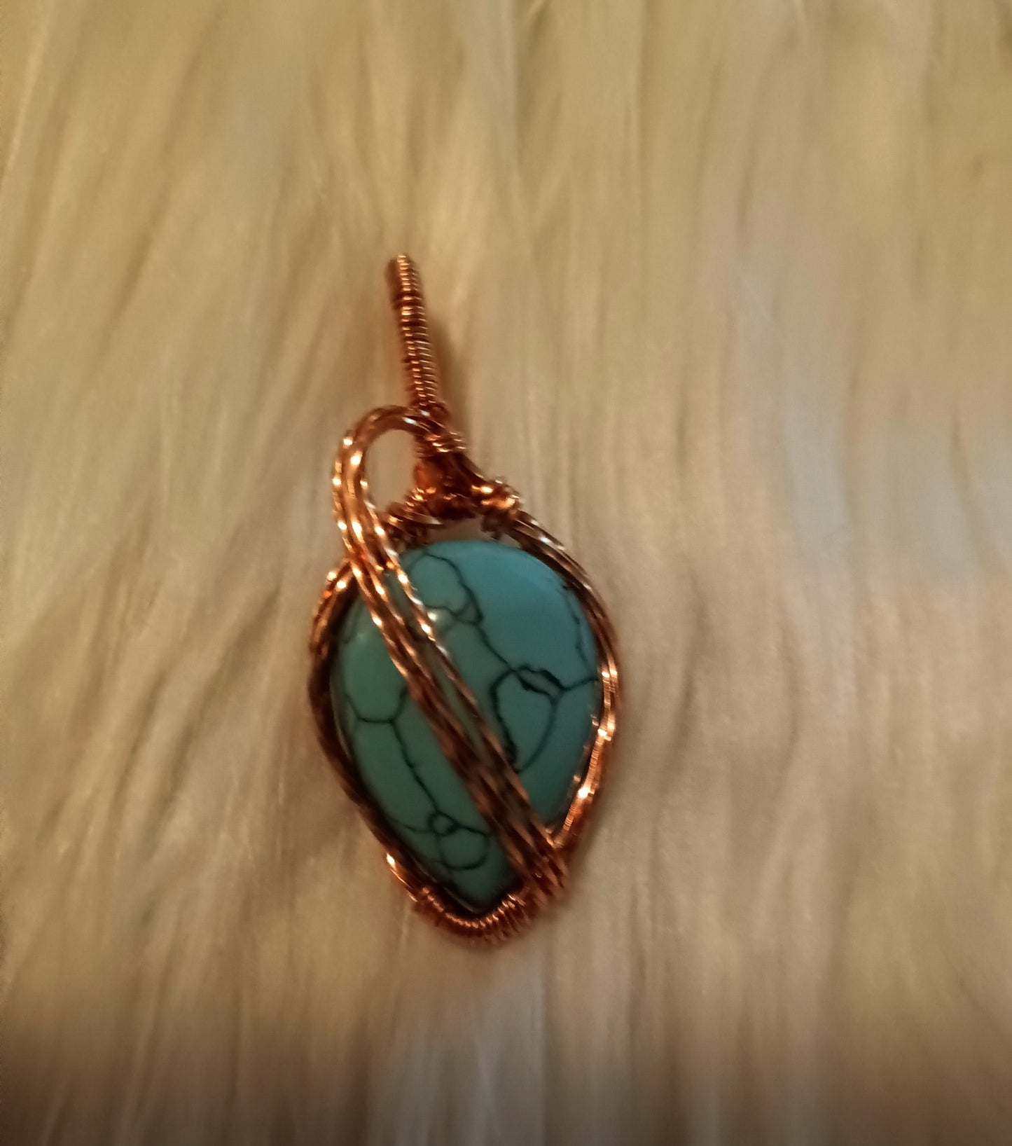 Turquoise Howlite Pendant