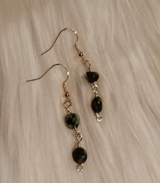 African Turquoise Earrings