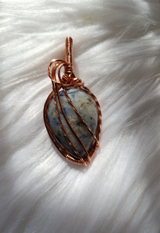 Blue Spotted Jasper Pendant