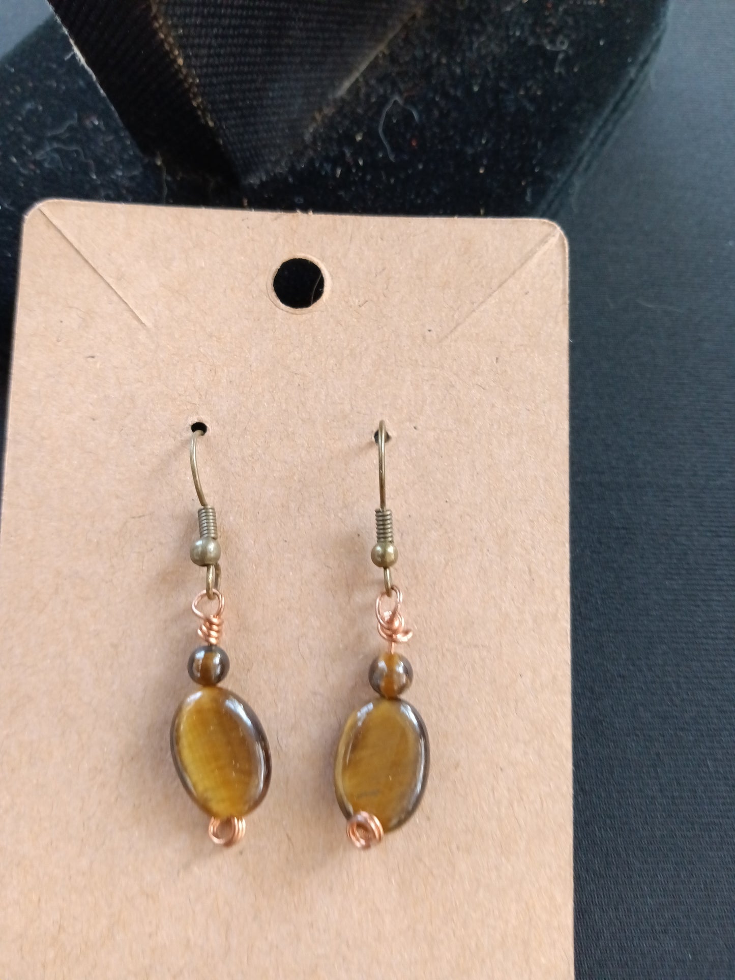 Tigers Eye earrings